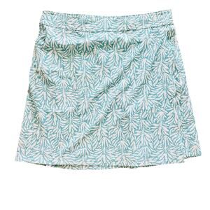 RipSkirt Hawaii Length 2 Medium Pale Blue 19.75” Wrap Palm White Tropical
